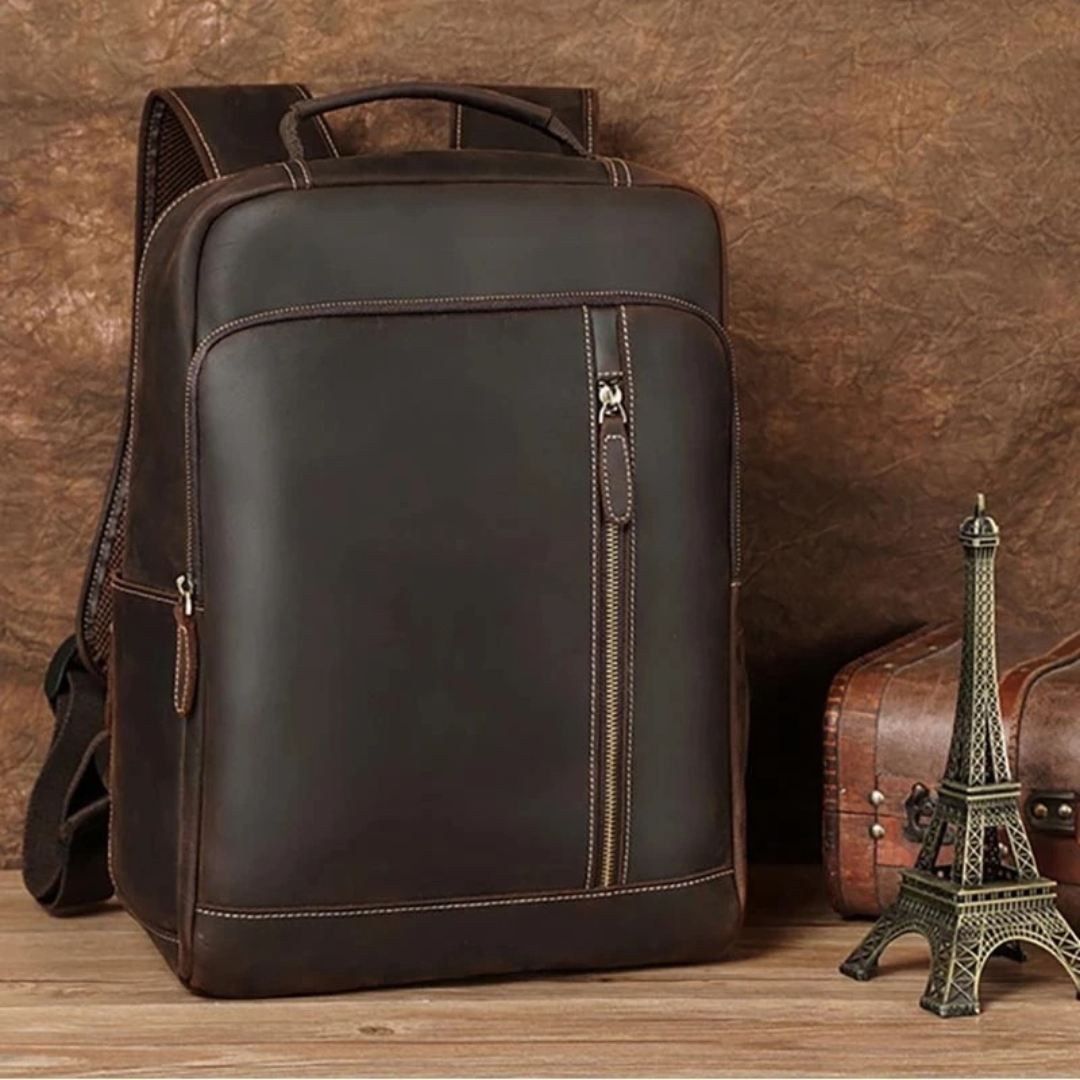 Stylish Retro Leather Backpack for Men