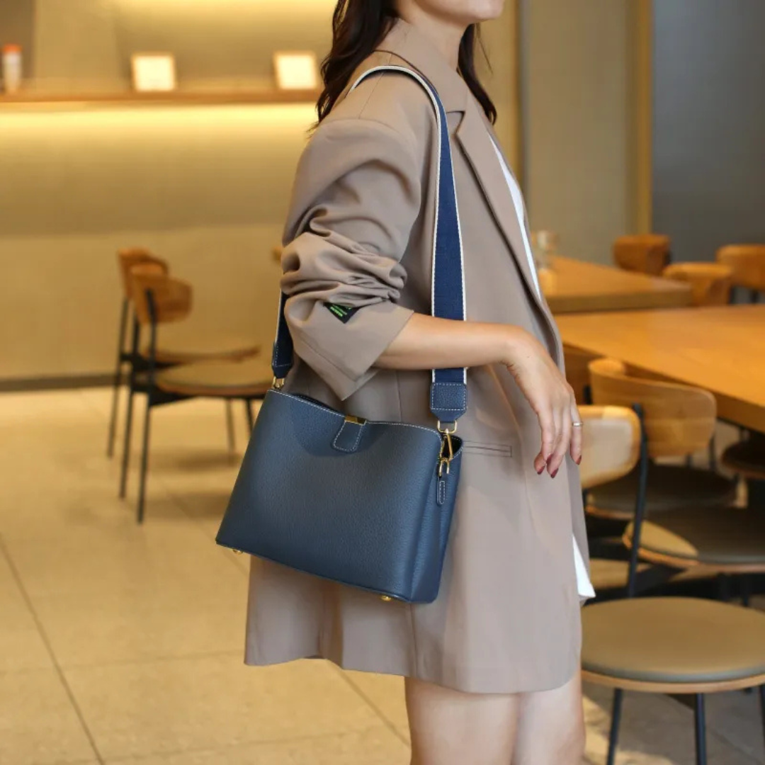 Stylish Leather Crossbody Bag with Large Capacity