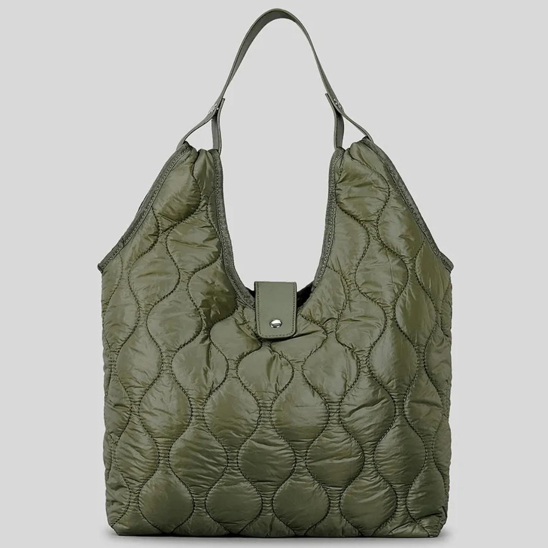 Stylish Handbag Made From Soft Cotton Down for Autumn and Winter