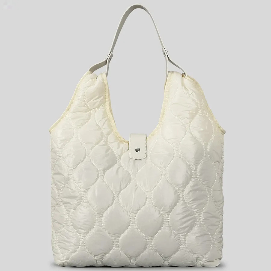 Stylish Handbag Made From Soft Cotton Down for Autumn and Winter
