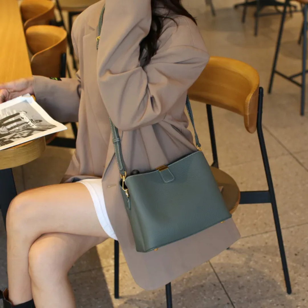 Stylish Leather Crossbody Bag with Large Capacity