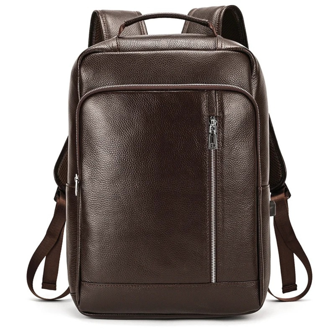 Stylish Retro Leather Backpack for Men