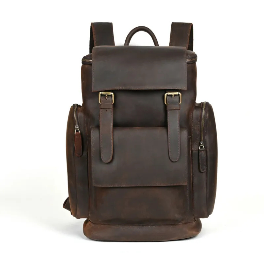 Vintage Leather Backpack for Men