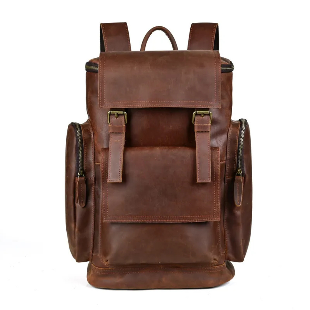 Vintage Leather Backpack for Men