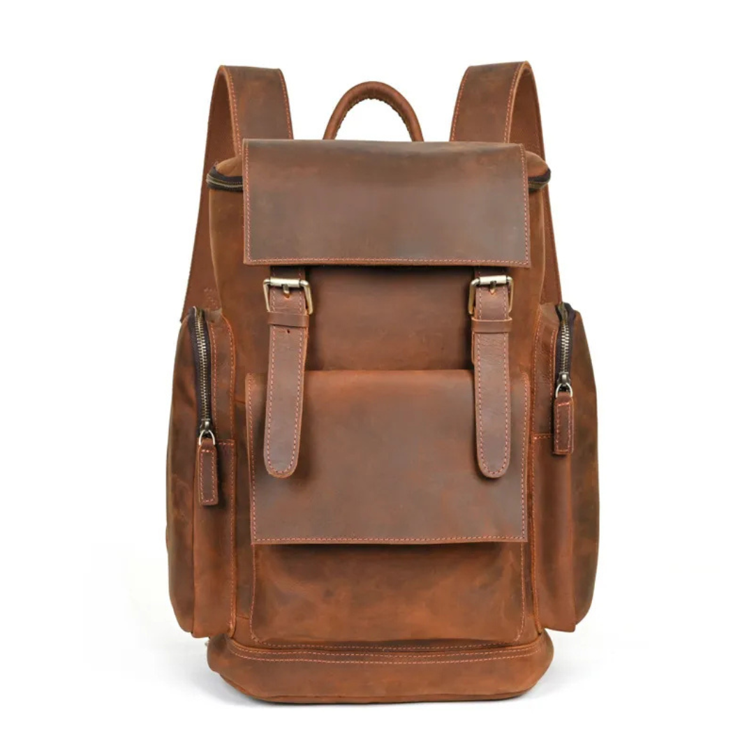 Vintage Leather Backpack for Men