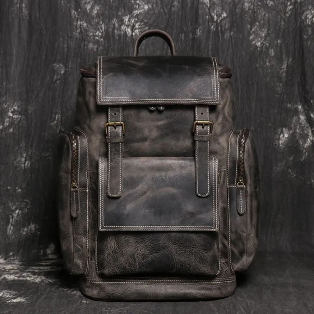 High - Quality Leather Laptop Backpack for Men