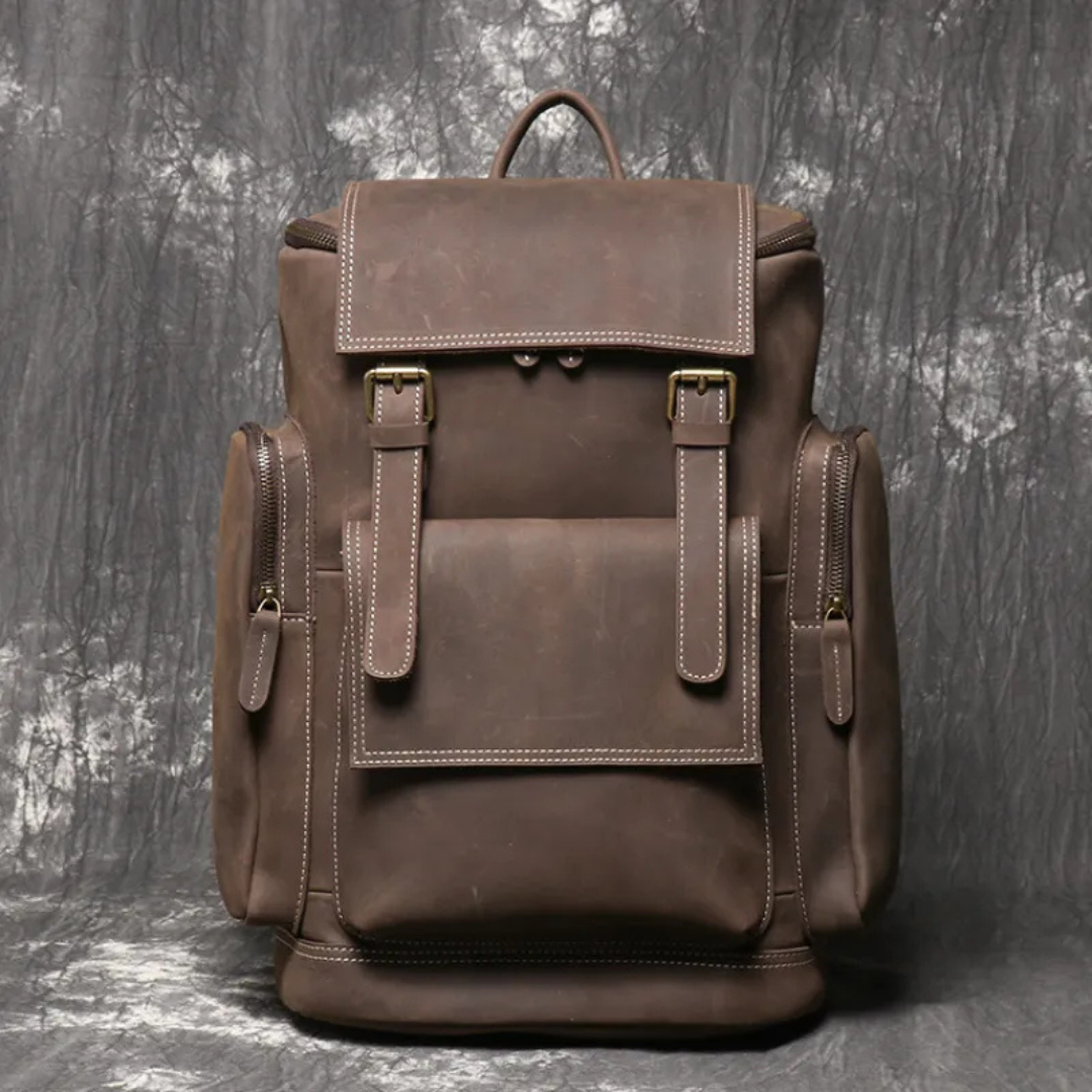 High - Quality Leather Laptop Backpack for Men