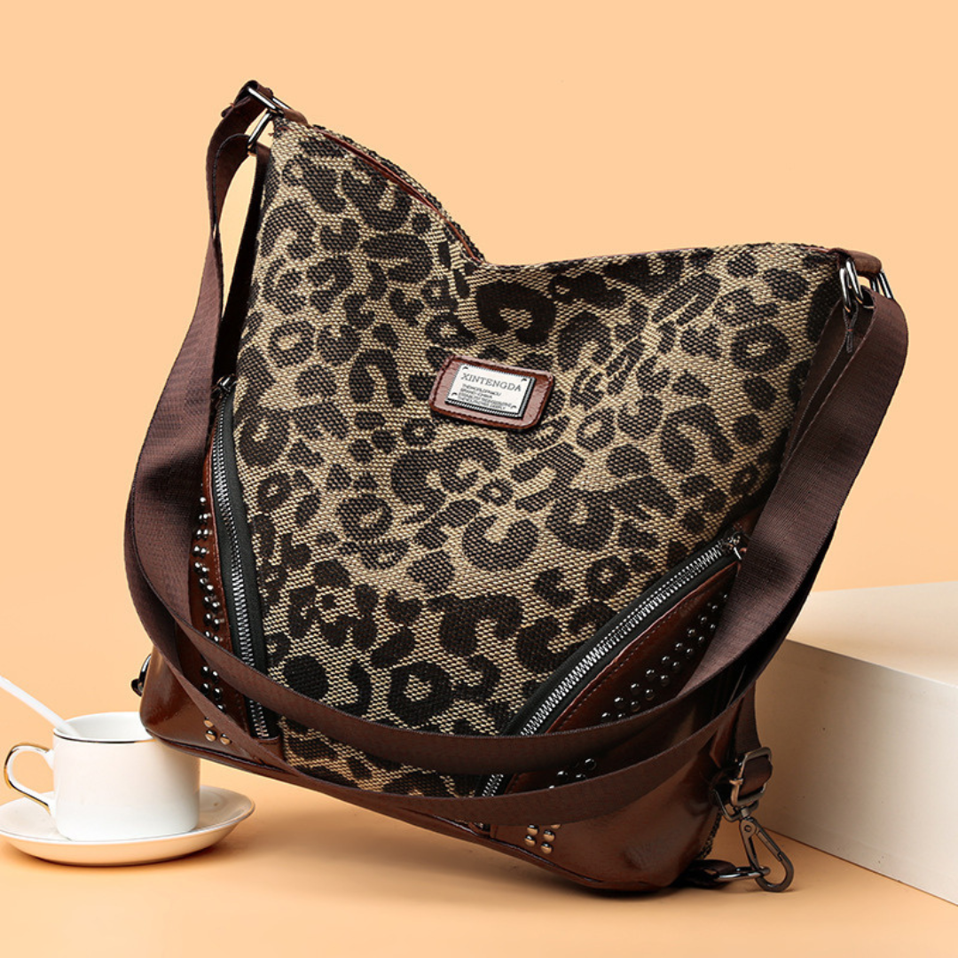 Leopard Print Multifunctional Large Capacity Handbag