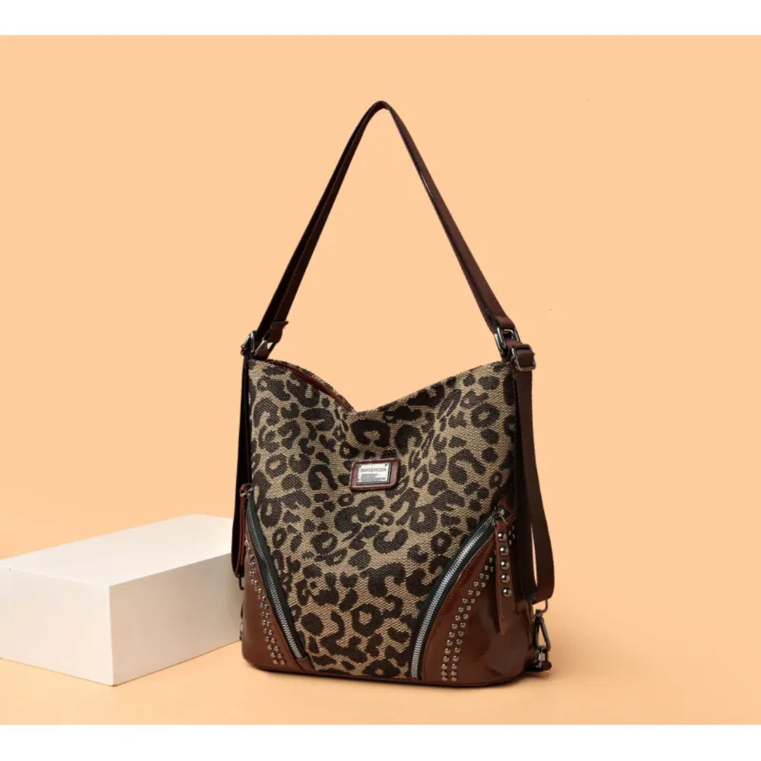 Leopard Print Multifunctional Large Capacity Handbag