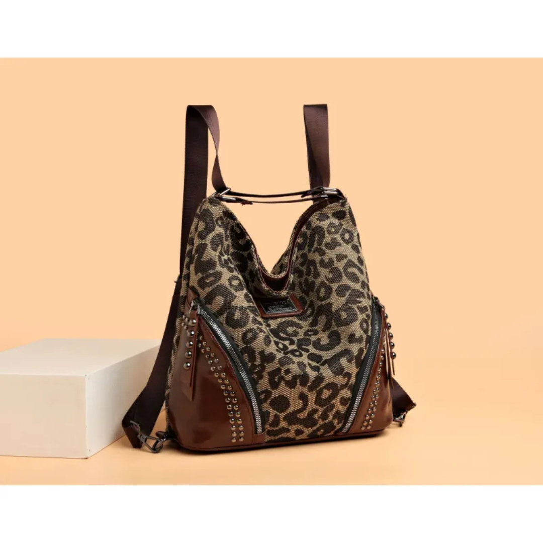 Leopard Print Multifunctional Large Capacity Handbag