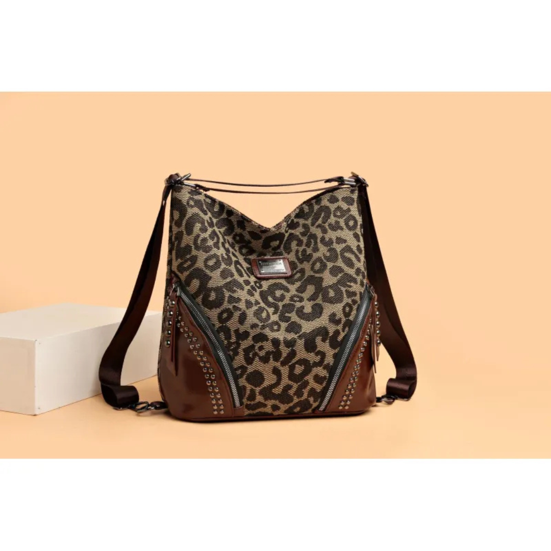 Leopard Print Multifunctional Large Capacity Handbag
