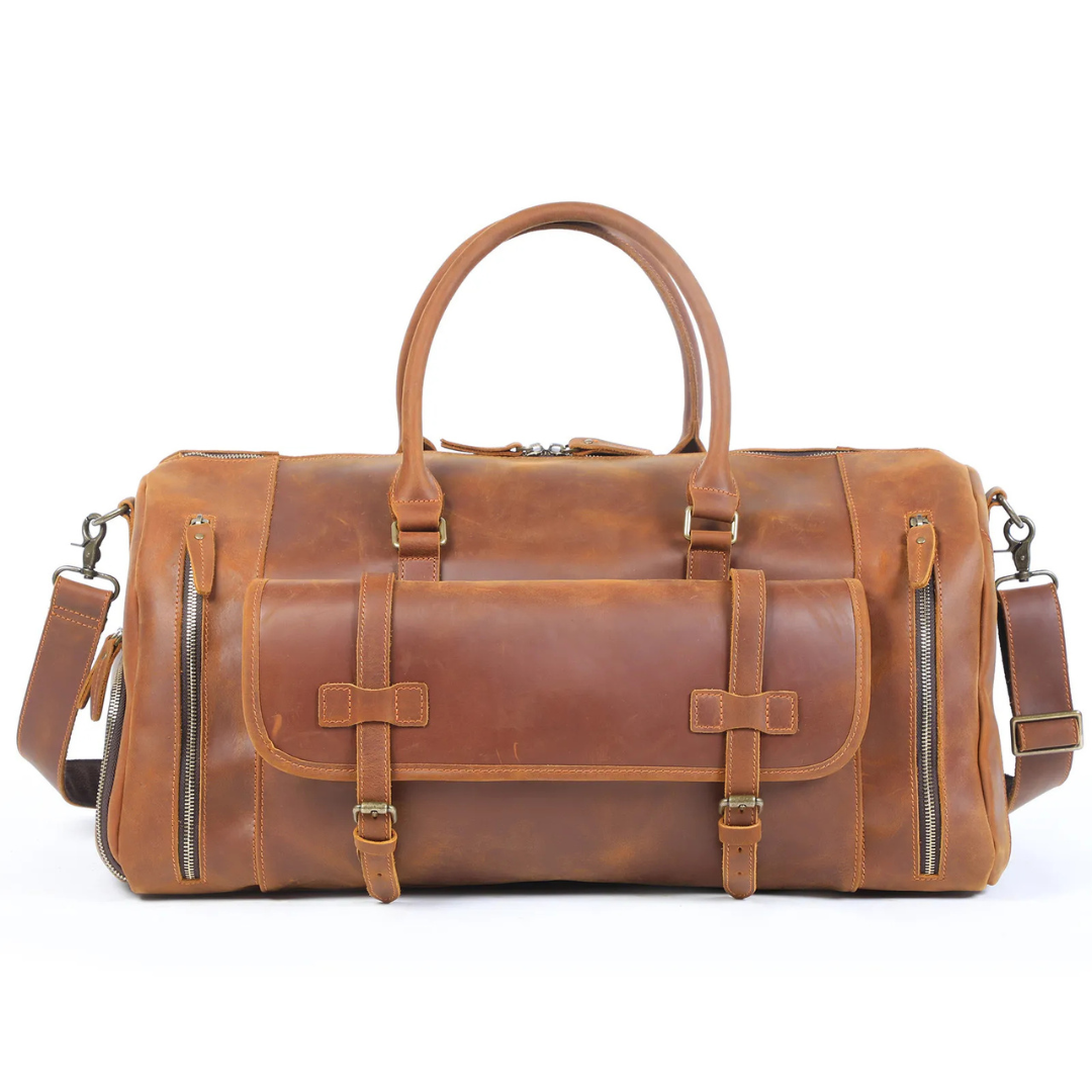 Classic Luxury Leather Travel Bag