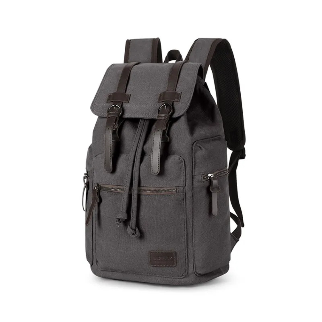 Compact Retro Canvas Backpack for Men