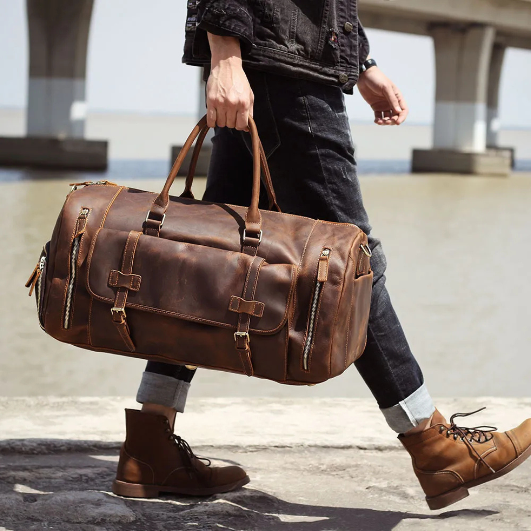 Classic Luxury Leather Travel Bag
