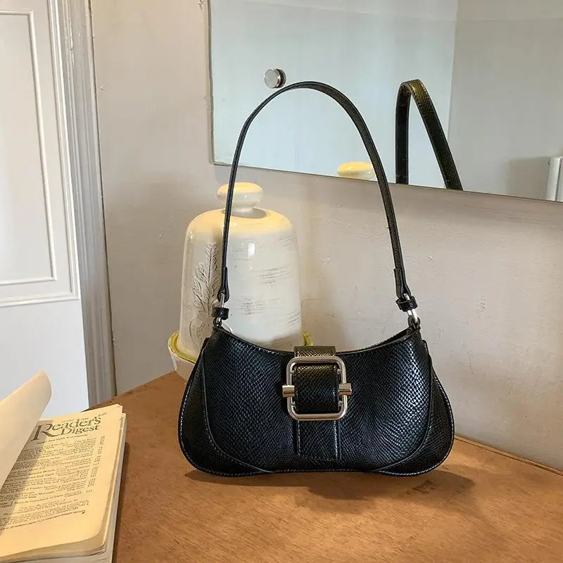 Chic Leather Underarm Bag