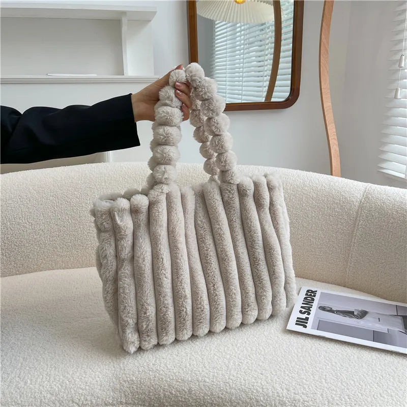 Trendy Plush Shoulder Bag