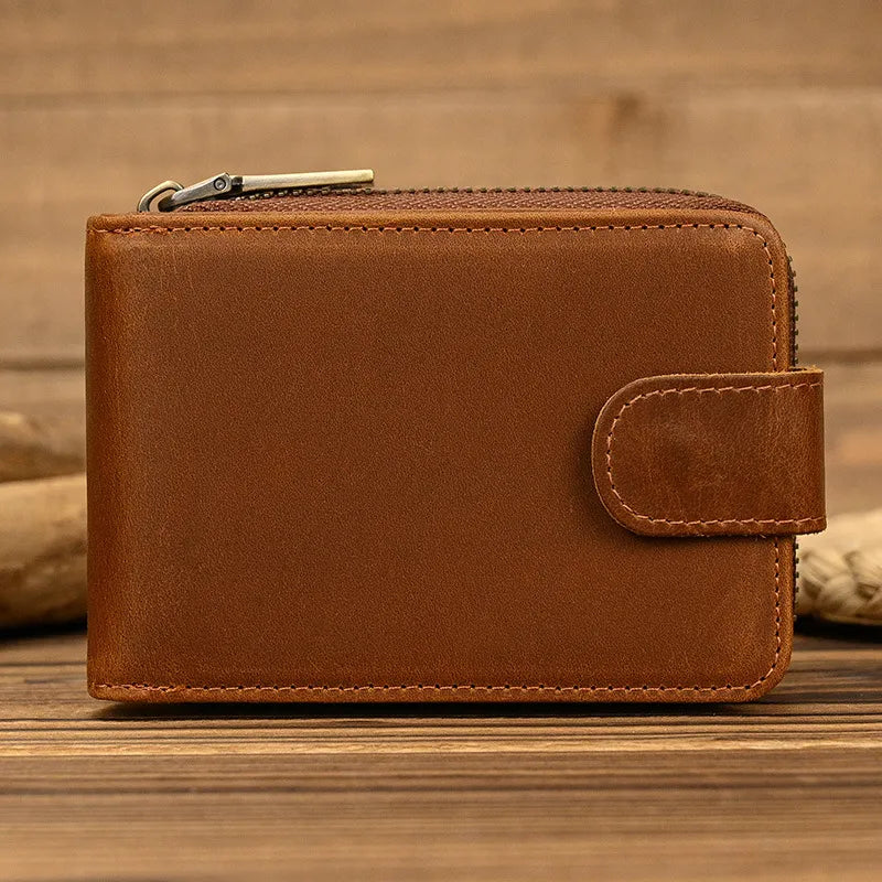 Premium Leather Zip Wallet for Men