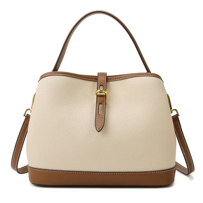 Chic Contrasting Colour Shoulder Bag
