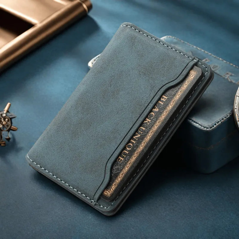 Magnetic Leather Card Clip