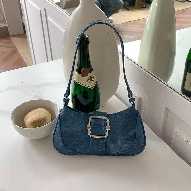 Chic Leather Underarm Bag