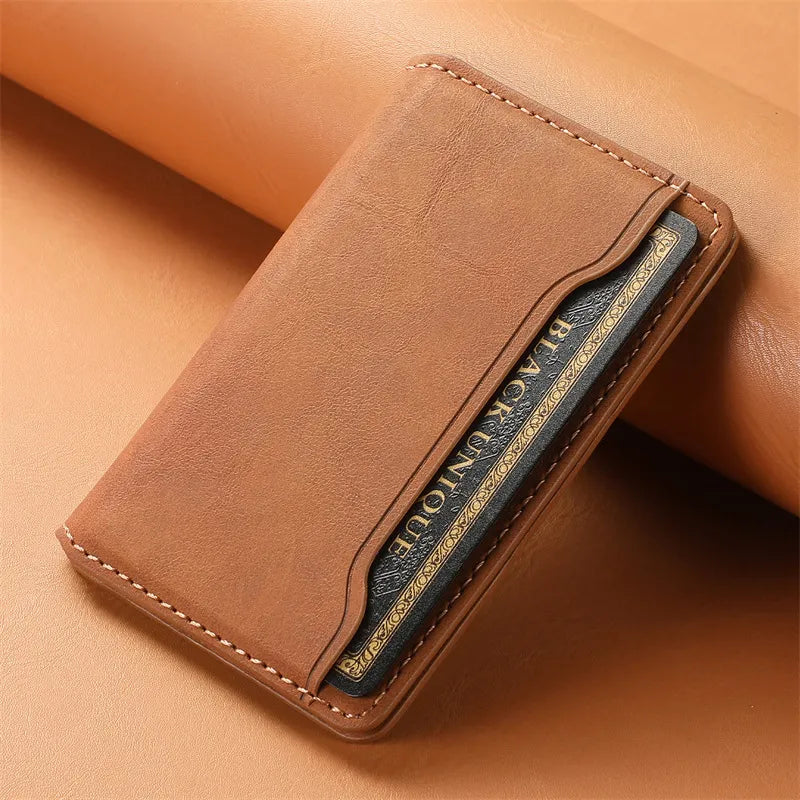 Magnetic Leather Card Clip