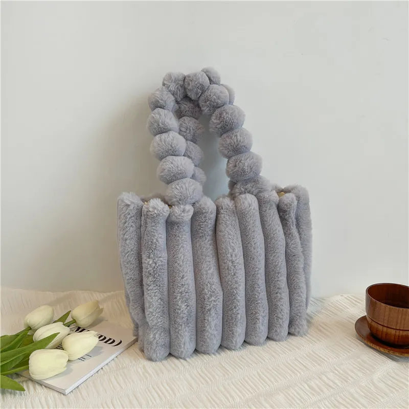 Trendy Plush Shoulder Bag