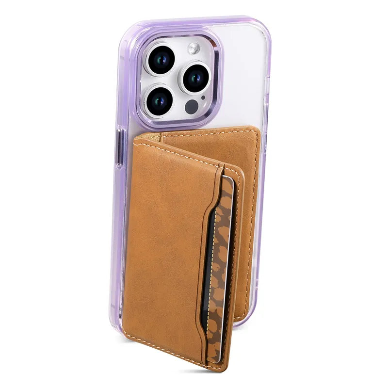 Magnetic Leather Card Clip
