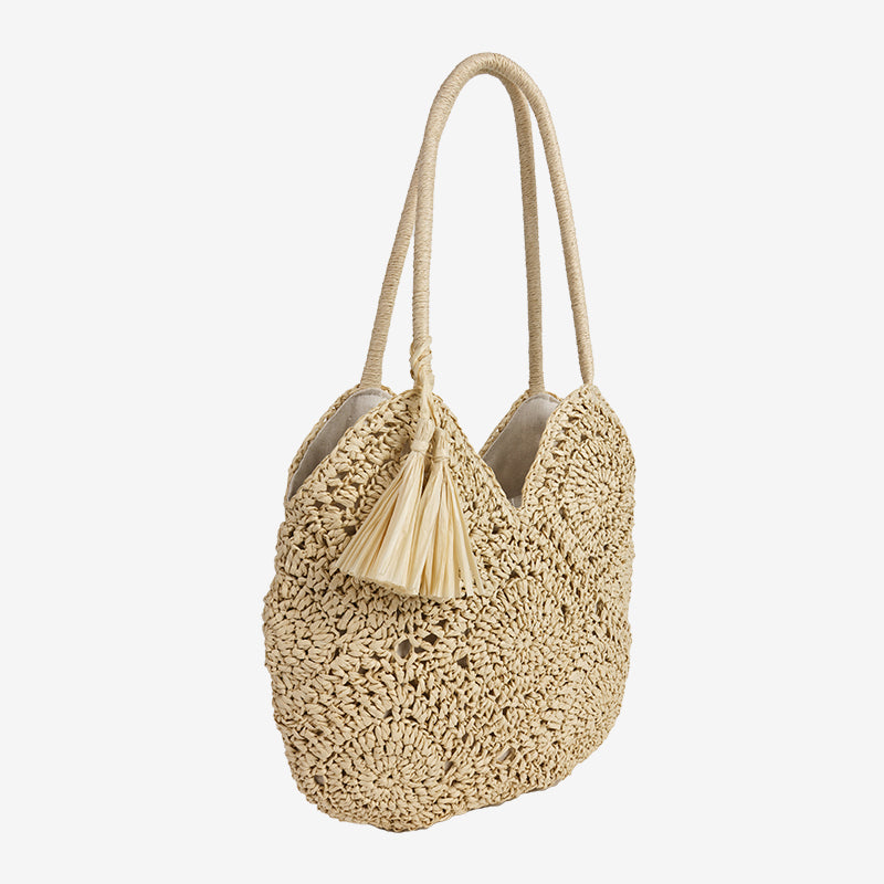 Strout Bag with Tassels and Large Capacity