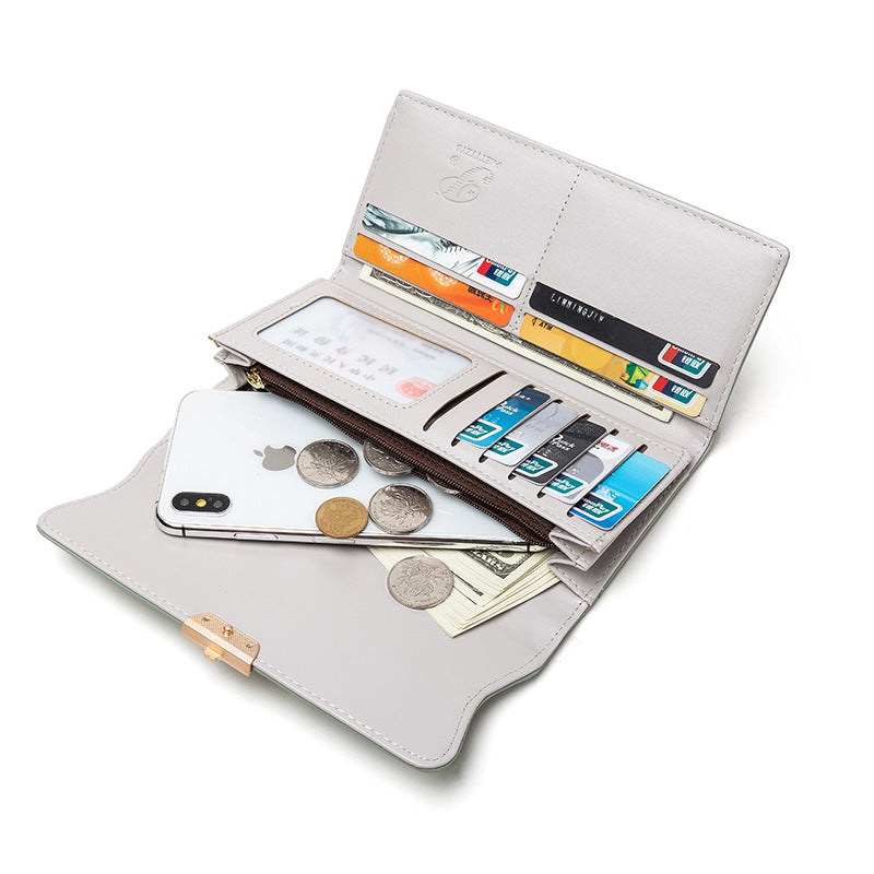 Women 's Tri - Fold Clutch Purse with Large Capacity