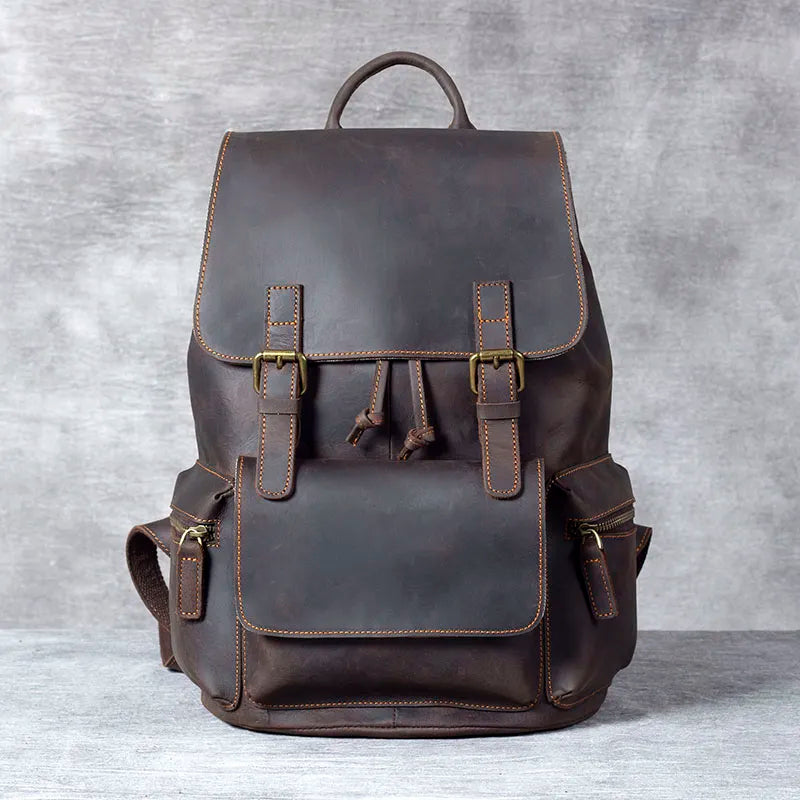 Handmade Leather Travelling Backpack for Men