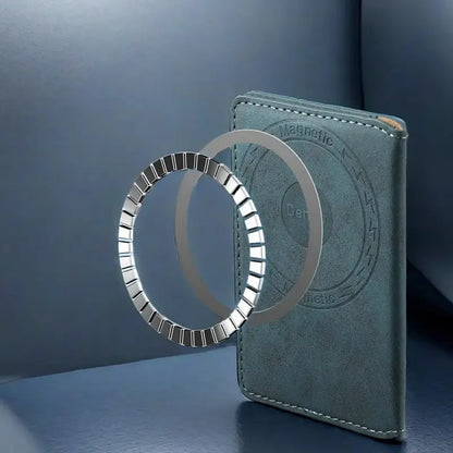 Magnetic Leather Card Clip
