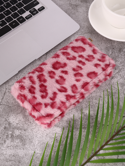 Cosy Coin Purse with a Leopard Look