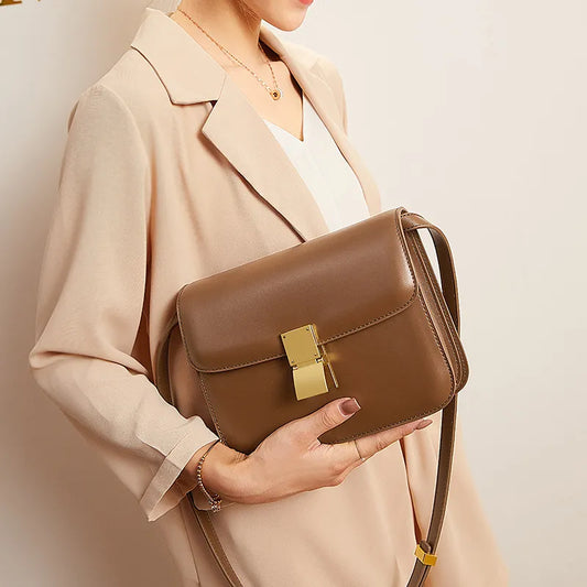 Vintage Leather Shoulder Messenger Bag