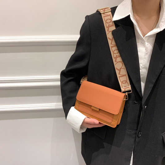 Elegant Shoulder Bag with Wide Strap