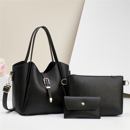 Stylish Three - Piece Shoulder Bag with Large Capacity