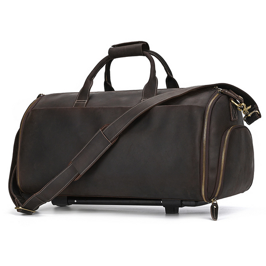 Elegant Travel Bag Made From Genuine Leather