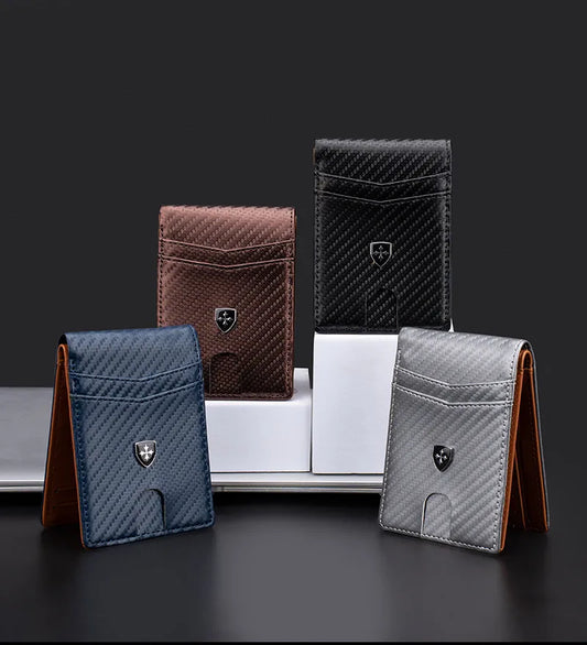Classic Slim Leather Wallet for Men