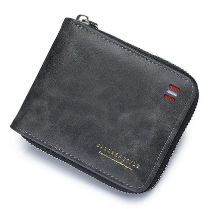 Compact Tri - Fold Wallet for Men