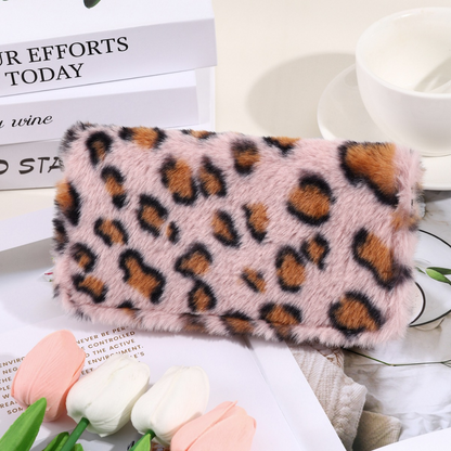Cosy Coin Purse with a Leopard Look