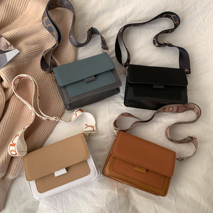 Elegant Shoulder Bag with Wide Strap