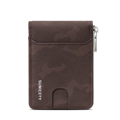 Compact Wallet with Camouflage Pattern for Men