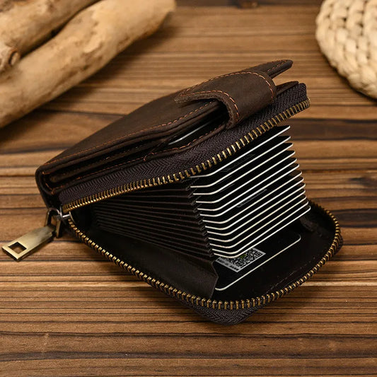 Premium Leather Zip Wallet for Men