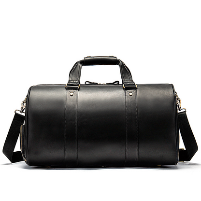 Rugged Retro Leather Travel Bag for Men