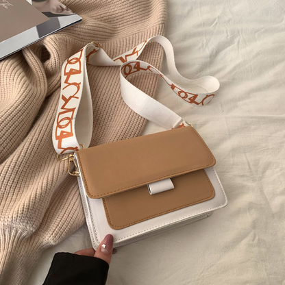 Elegant Shoulder Bag with Wide Strap