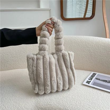 Trendy Plush Shoulder Bag