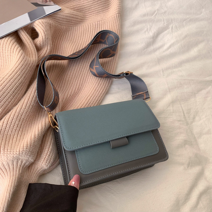 Elegant Shoulder Bag with Wide Strap