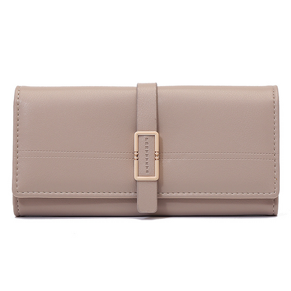 Elegant Ladies ' Clutch with Metal Buckle