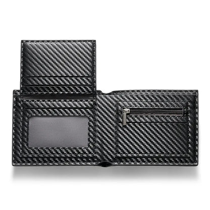 Premium Tri - Fold Wallet Made From Carbon Fibre for Men
