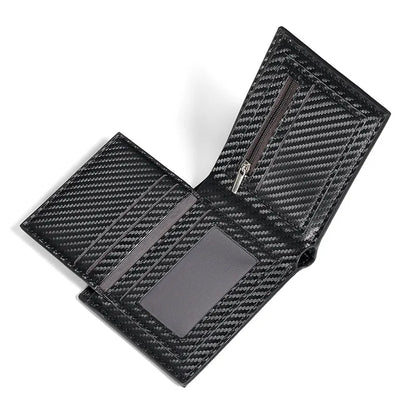 Premium Tri - Fold Wallet Made From Carbon Fibre for Men