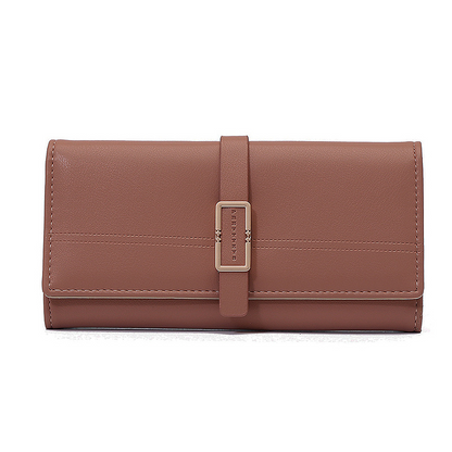 Elegant Ladies ' Clutch with Metal Buckle